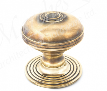 Prestbury Centre Door Knob - Aged Brass 