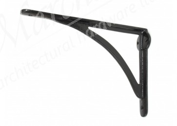 10" x 7" Curved Shelf Bracket - Black 