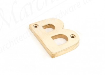 Letter B - Polished Brass