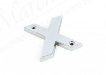 Letter X - Polished Chrome 