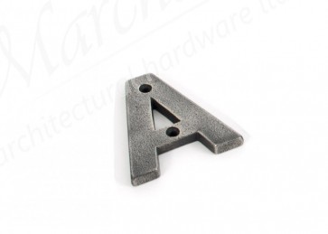 Letter A - Antique Pewter