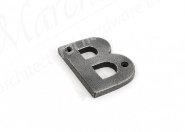 Letter B - Antique Pewter