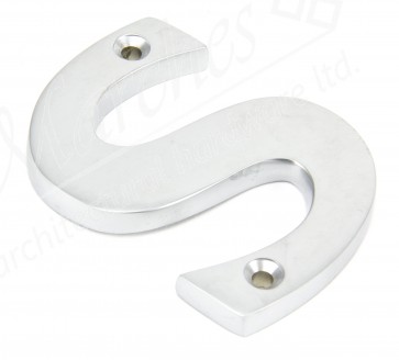 Letter S - Satin Chrome 