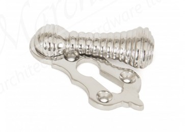 Beehive Escutcheon with Cover - Polished Nickel