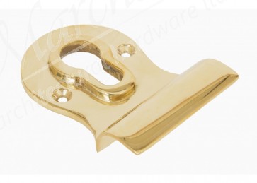 Euro Door Pull - Polished Brass 