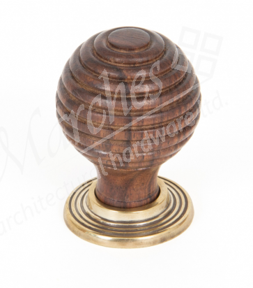 Rosewood and AB Beehive Cabinet Knob 35mm