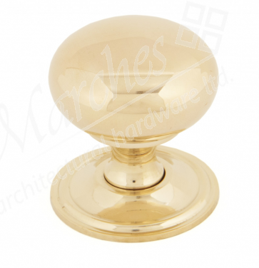 Mushroom Cabinet Knob 38mm - Polished Brass 