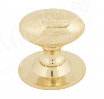 Oval Cabinet Knob 40mm - Polished Brass 