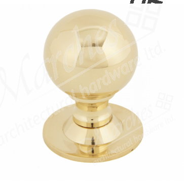 Ball Cabinet Knobs - Polished Brass
