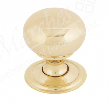  Mushroom Cabinet Knob 32mm - Polished Brass