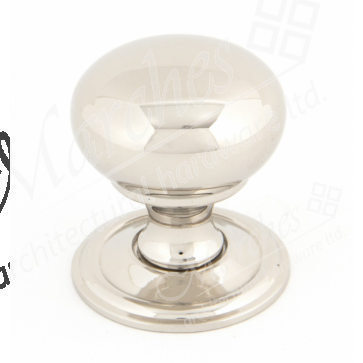 Mushroom Cabinet Knob - Polished Nickel