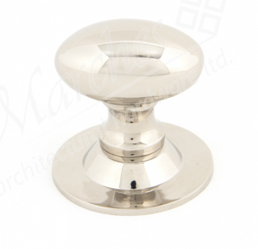 Oval Cabinet Knob 33mm - Polished Nickel 