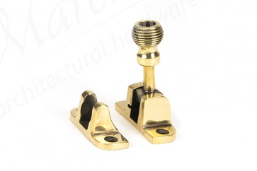 Beehive Brighton Fastener (Radiused) - Aged Brass