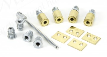 Secure Stops (Pack of 4) - Polished Brass 