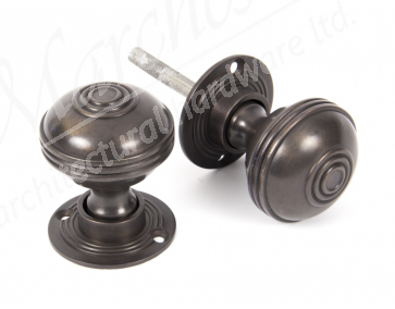 Small Prestbury Mortice/Rim Knob Sets - Aged Bronze 