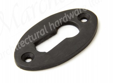Period Oval Escutcheon - Aged Bronze 