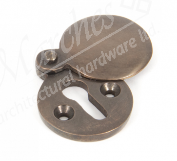 Round Escutcheon with Cover - Aged Bronze 