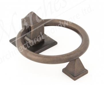 Ring Door Knocker - Aged Bronze 