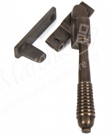 Reeded Night Vent Locking Fastener - Aged Bronze 