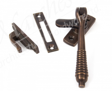 Locking Reeded Fastener - Aged Bronze 