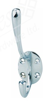 Hat & Coat Hook 145x34x73 mm Polished Brass