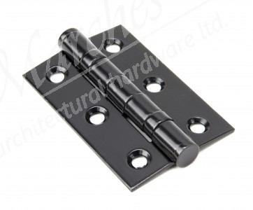 Black SS (Grade 304)  3" Ball Bearing Butt Hinge (Pair)