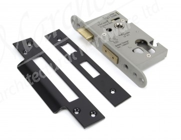 Euro Profile Sash Lock - Black (Various Sizes)