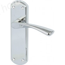 Olton Lever Latch Handle Set - Polished Chrome