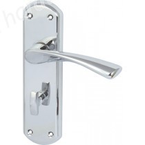 Olton Lever Bathroom Handle Set - Polished Chrome