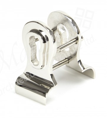 Euro Door Pull 50mm (Back to Back fixings) - Polished Nickel