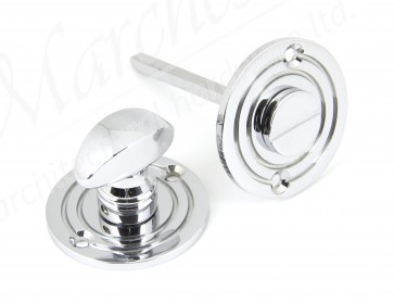 Round Bathroom Thumbturn - Polished Chrome