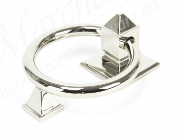 Ring Door Knocker - Polished Nickel