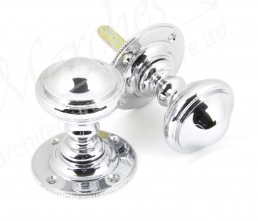 Brockworth Mortice Knob Set - Polished Chrome