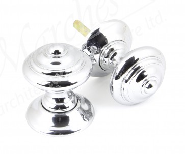 Elmore Concealed Mortice Knob Set - Polished Chrome