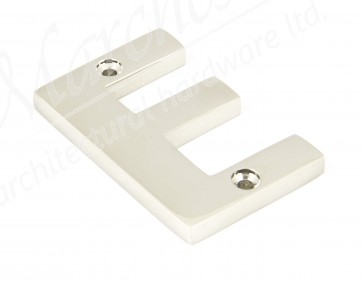 Letter E - Polished Nickel