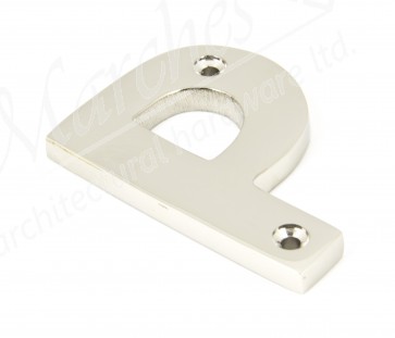 Letter P - Polished Nickel