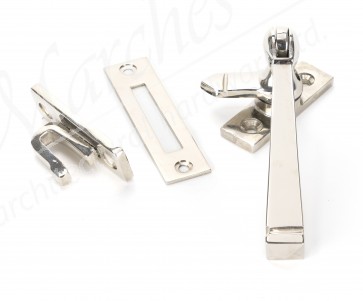 Avon Locking Fastener - Polished Nickel