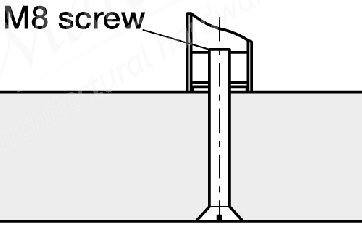 M8 Back Fixing Bolt Steel