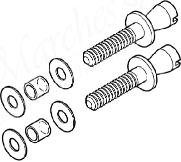 Glass Door Fixing Set 22mmdia