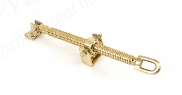 12" Fanlight Screw Opener - Polished Brass