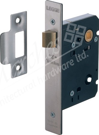 Mortice latch, 57 mm backset, 76 mm case size