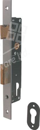 Mortice cylinder sash lock case, 85 mm lock centres, 20-35 mm backset, narrow stile