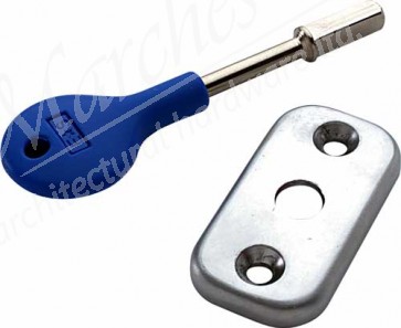 Security deadbolt conversion kit