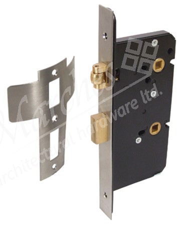 Roller bolt bathroom lock, 72 mm lock centres