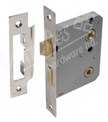 Bathroom Mortice Lock 64mm Chromed