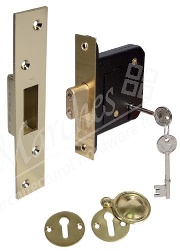 Mortice 5 lever deadlock, 44 mm backset, BS 3621: 2007