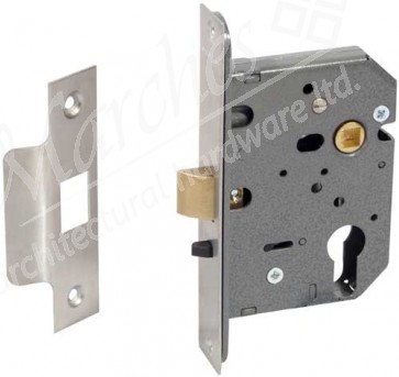 Mortice cylinder nightlatch case, 47.5 mm lock centres, 44/57 mm backset