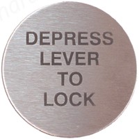 Plastic Sign Lift Lever To Lock Self Adh