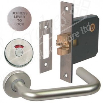 Lever handle, indicator and lock set