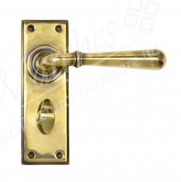 Newbury Lever Bathroom Set - Aged Brass 